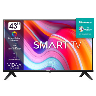 Hisense 43 Inch Smart TV with Netflix, Youtube - Full HD with Digital Tuner & Dolby Digital - (43A4H/K, 2024 Model)
